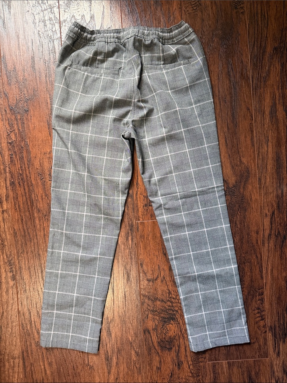 next Grey Plaid Pull-On Kids Pants - Picture 4 of 5